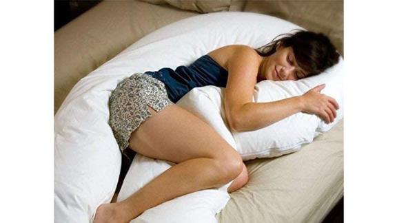 Almohada de apoyo al embarazo corporal total Comfort-U a la luz de la luna