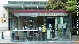 In the age of coronavirus, these new Seoul bus shelters refuse entry to anyone with a fever