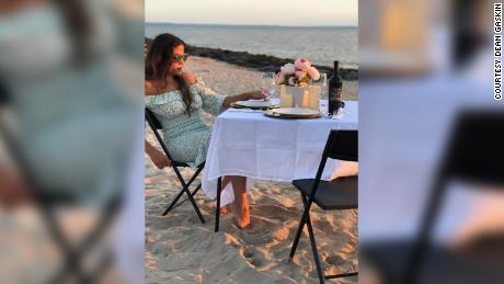 Jasmin Gaskin on the couple&#39;s first pop-up dinner on Coney Island.