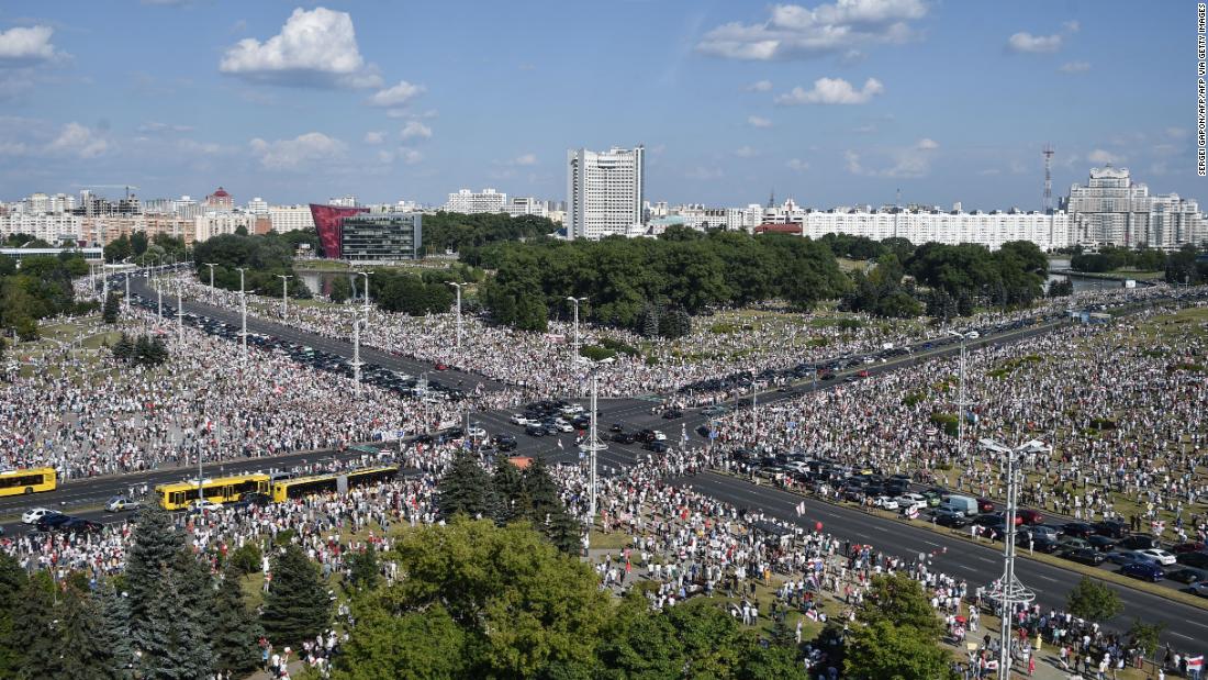 Belarus Lukashenko Says There Won T Be New Elections Until You Kill   200816121452 Belarus Opposition 1 Super 169 