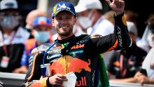 Brad Binder says he doesn't like thinking about how much damage the crash could have caused. 