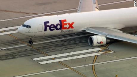 FedEx Flight 1026 made an emergency landing in Los Angeles early Wednesday.