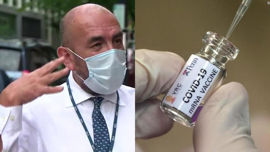 El Dr. Elmer Hurta de CNN se ofreció como voluntario para una prueba de vacuna contra el virus corona.  Este es el por qué