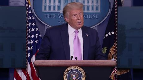 &#39;They like me&#39;: Trump asked about QAnon during briefing