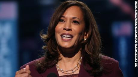 U.S. Sen. Kamala Harris (D-CA) speaks on the third night of the Democratic National Convention from the Chase Center August 19, 2020 in Wilmington, Delaware.