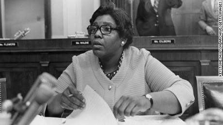 Rep. Barbara Jordan, a member of the House Judiciary Committee, speaks during a hearing on the impeachment of President Richard Nixon.