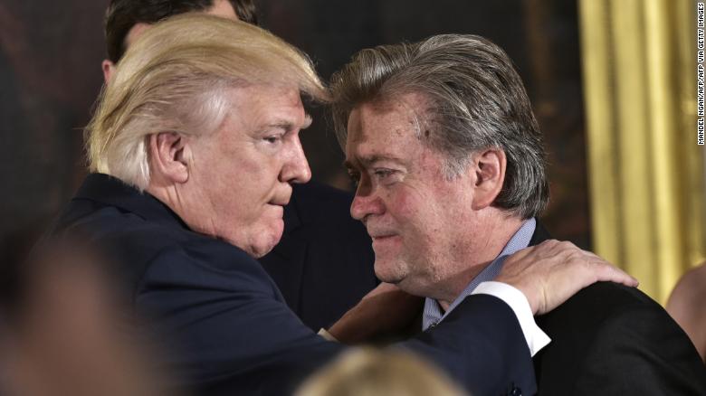Bannon has been telling friends he and Trump occasionally speak, source says