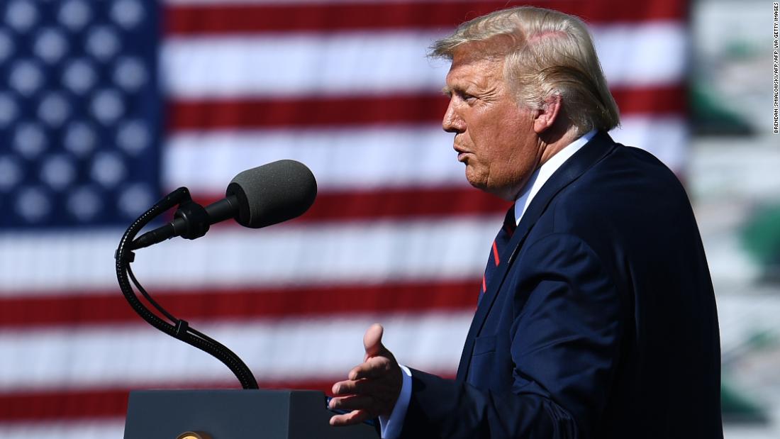 Fact check: Trump delivers blizzard of false claims in speech attacking Biden