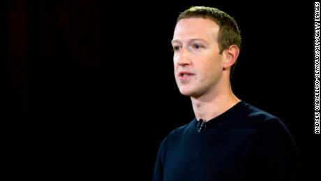 Facebook founder Mark Zuckerberg speaks at Georgetown University in a &#39;Conversation on Free Expression&quot; in Washington, DC on October 17, 2019.