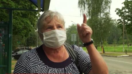 Woman in Belarus tells CNN reporter to &#39;Leave, Satan&#39;
