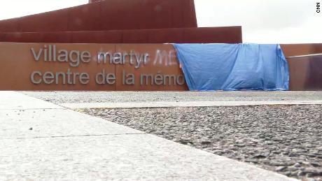 Graffiti denying the holocaust has been found at a memorial center in a village in central France, according to the mayor of Oradour-sur-Glane, Philippe Lacroix.