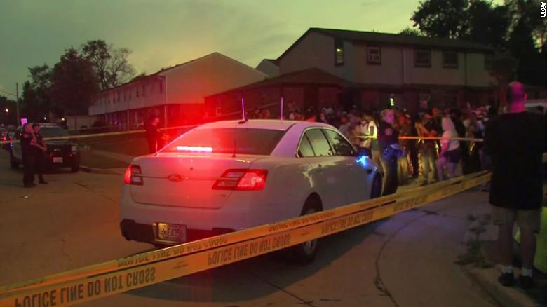 A man is hospitalized after being shot by an officer in Kenosha, Wisconsin, on August 23. 