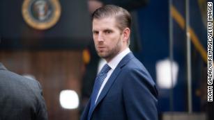 New York AG seeks to depose Eric Trump in investigation of Trump's finances