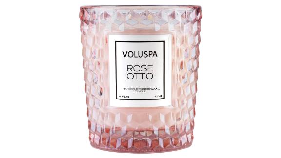 Voluspa Roses Classic Textured Candle