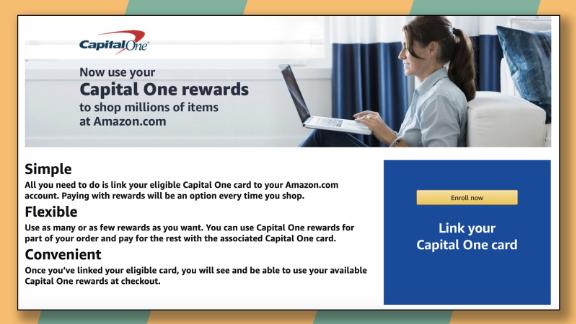 Add your Capital One card to Amazon