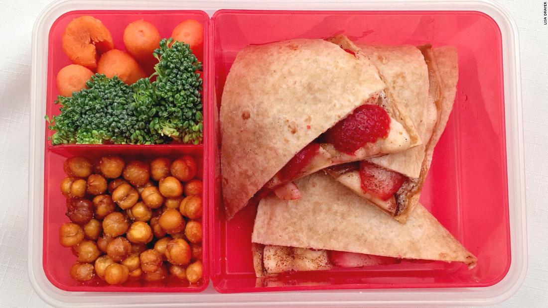 Banana and strawberry slices add sweetness to this tasty &lt;a href=&quot;http://www.lisadrayer.com/kids-in-the-kitchen-sunflower-butter-quesadilla/&quot; target=&quot;_blank&quot;&gt;sunflower butter quesadilla&lt;/a&gt;. This meal works well for kids with peanut allergies.
