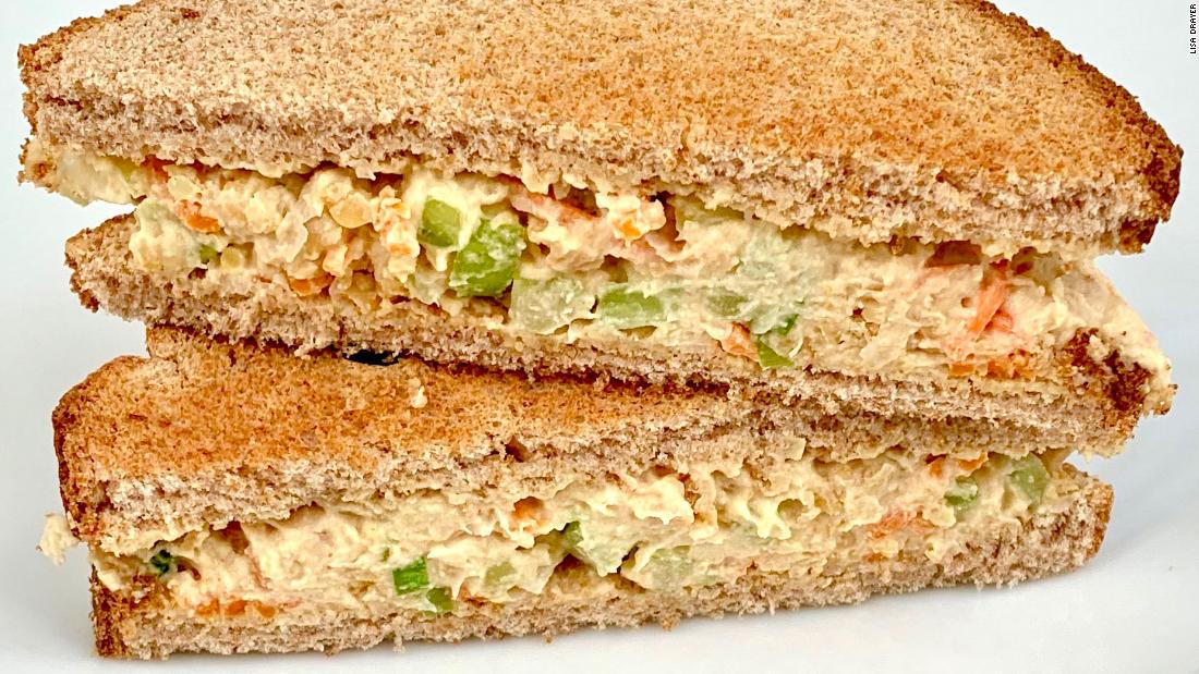 This vegetable-packed &lt;a href=&quot;http://www.lisadrayer.com/chickpea-salad-sandwiches/&quot; target=&quot;_blank&quot;&gt;chickpea salad sandwich&lt;/a&gt; will fuel your older kids and keep them full throughout an afternoon of online classes.