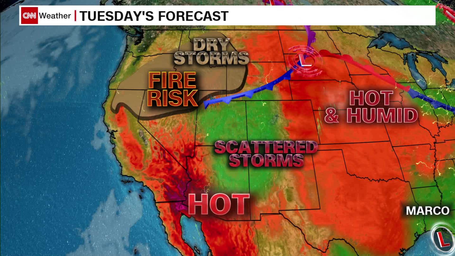 California Weather Map Today - World Of Light Map