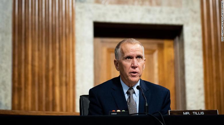 North Carolina Republican Sen. Thom Tillis announces he has prostate cancer but expects full recovery