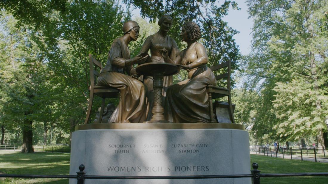 Sculptor of Central Park's women's rights statue explains her design