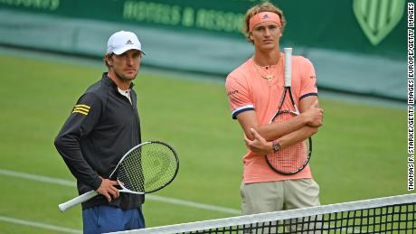 Zverev&#39;s brother Mischa (left) says their &quot;whole family&#39;s concern&quot; is Alexander returning home healthy rather than how far he makes it in the US Open.