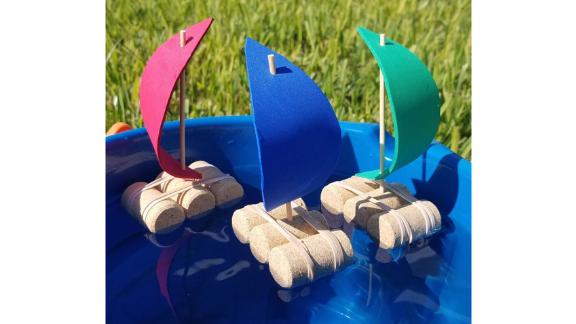 InkAndTrinketKids Cork Boats, 3-Pack