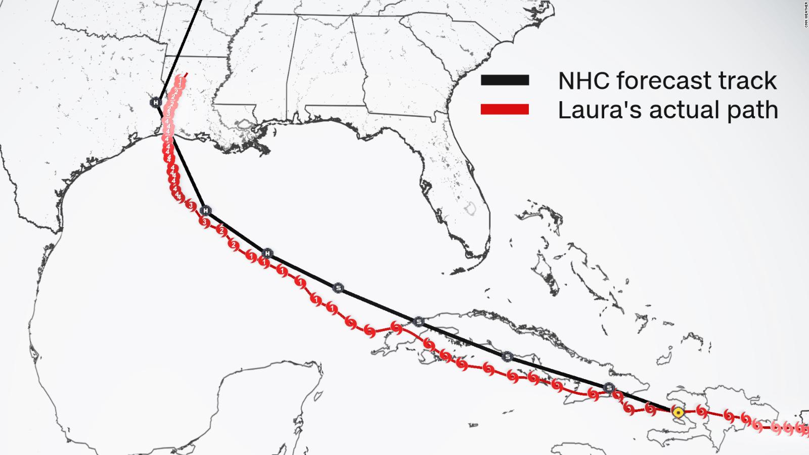 The National Hurricane Center Nailed The Forecast For Hurricane Lauras Track Cnn 8197