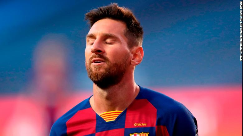 Messi has won 10 La Liga titles and the Champions League four times with . Barcelona.