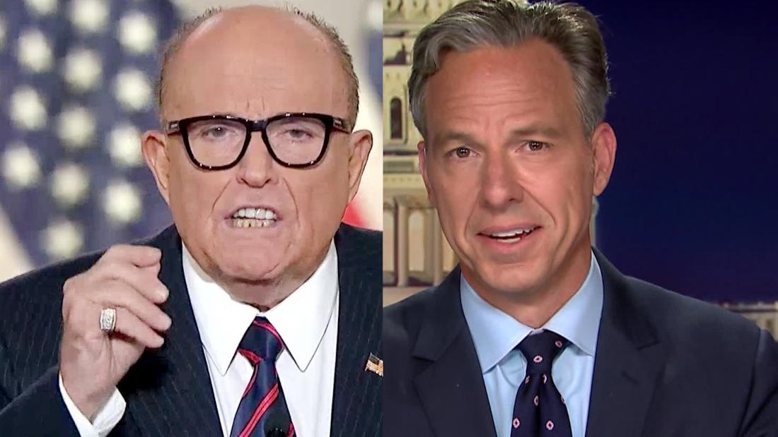 CNN's Jake Tapper fact-checks Rudy Giuliani's claim at the Republican National Convention about Black Lives Matter and the killing of George Floyd.