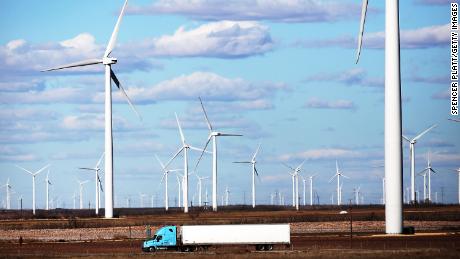 Wind farms, like these turbines seen in Colorado City in 2016, are providing clean energy to parts of Texas.