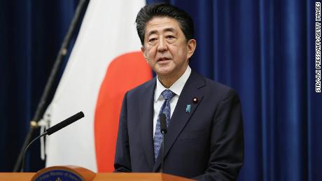 Former Japanese Prime Minister Shinzo Abe in August 2020.