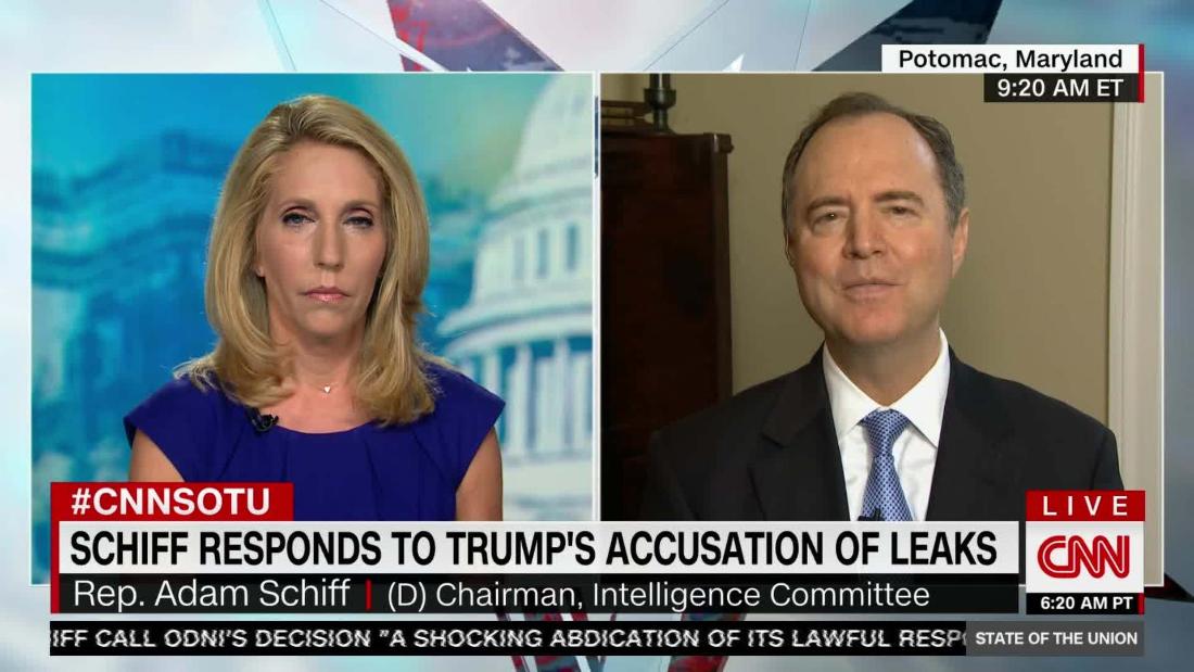 Schiff I Havent Leaked Classified Info Cnn Video