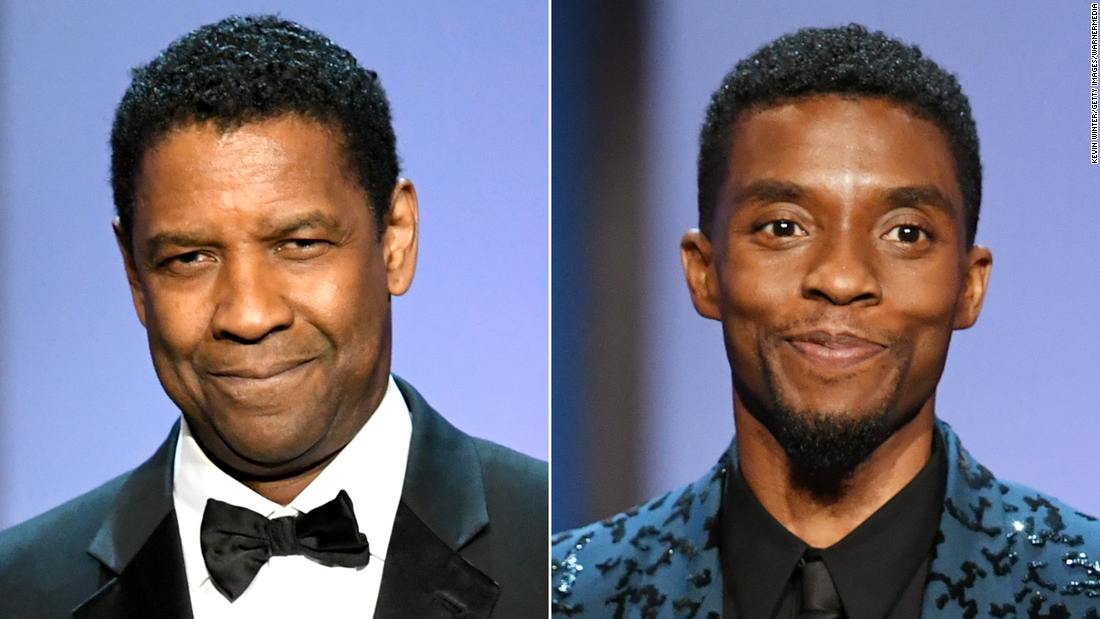 Denzel Washington Who Once Paid Chadwick Boseman S Tuition Pays Tribute Cnn