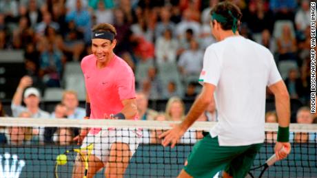 Nadal (left) and Federer will not compete at this year&#39;s US Open.