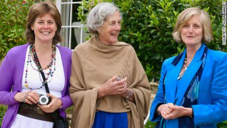 Julia Hailes, left, with her 90-year-old mother Minker and sister Amanda.