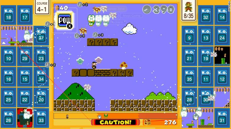 A screengrab of &quot;Super Mario Bros. 35.&quot;
