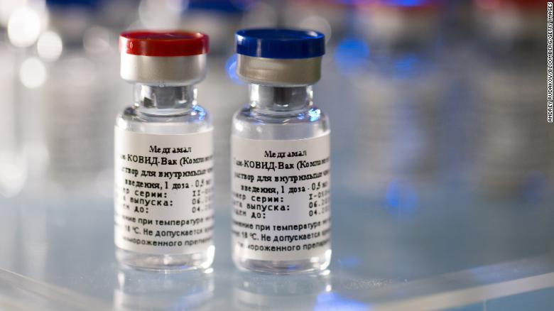 A handout photo released by Russian Healthcare ministry (Minzdrav) shows containers with a newly registered vaccine against coronavirus in Moscow, Russia.