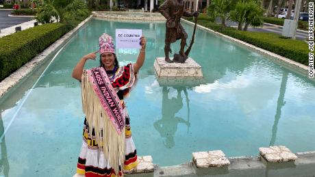 Miss Indian World Cheyenne Ette Kippenberger called other pageant winners to join her in teaching their communities about the census.