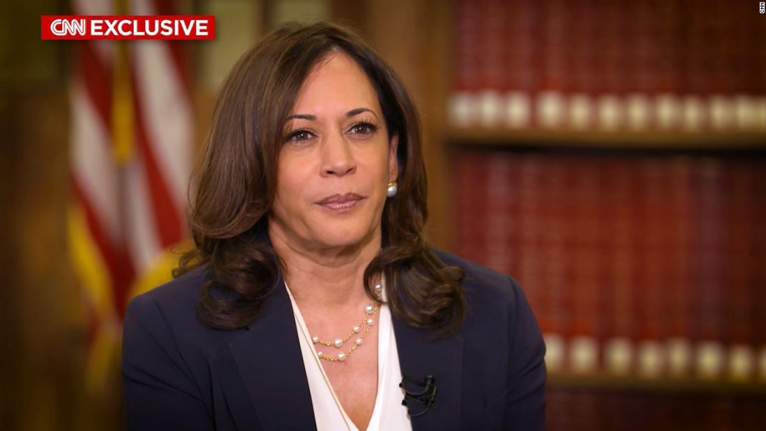 Exclusive: Kamala Harris strongly rebukes Trump over race