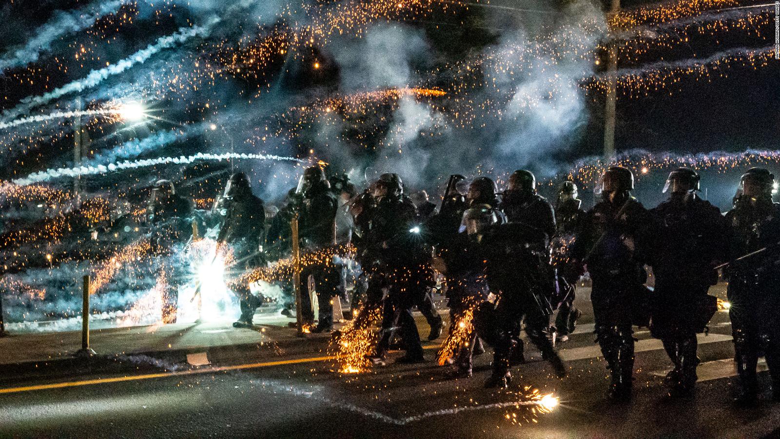 Portland protests Over 50 people arrested on city's 100th night of