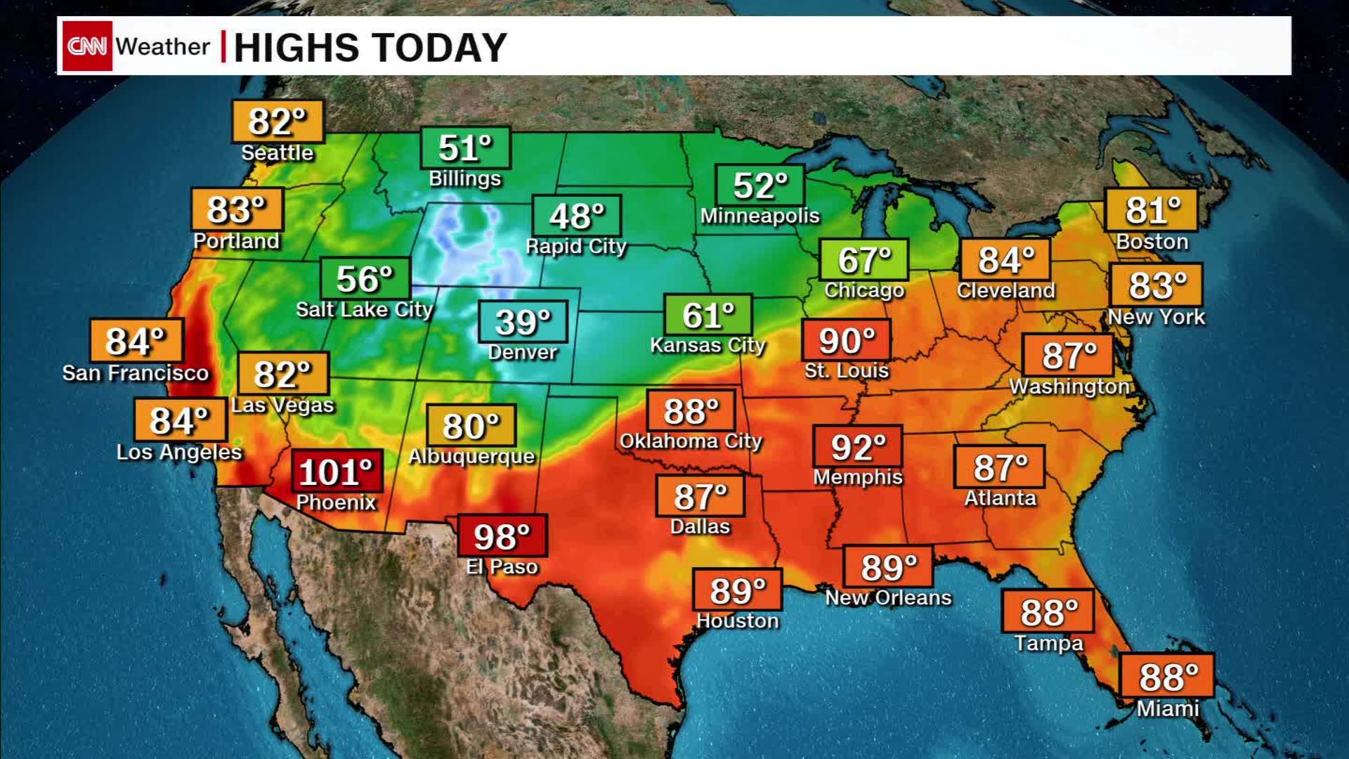 California Weather Map Today - World Of Light Map