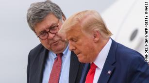 White House asked DOJ to defend Trump in defamation case, Barr says