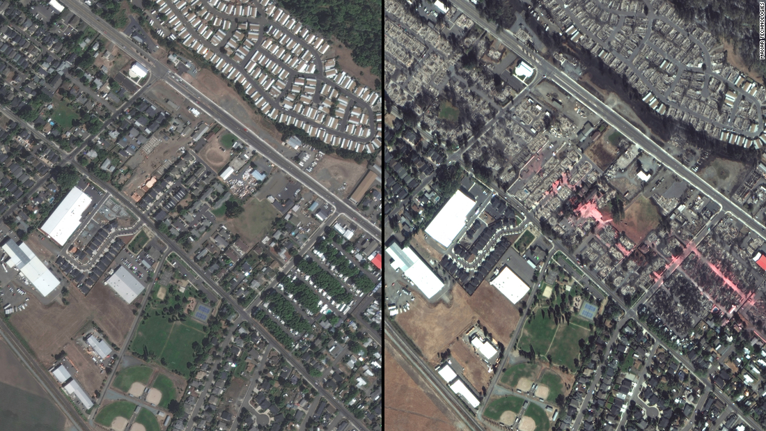 Oregon Fires Satellite Images Show Phoenix And Talent Have Been Nearly Wiped Out By Wildfire Cnn 6251