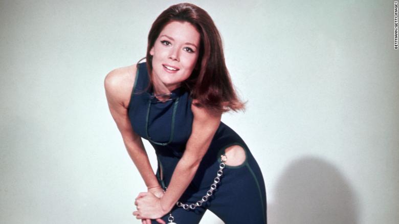 Rigg in 1968 as Emma Peel in television spy series &quot;The Avengers.&quot;