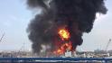 Fire breaks out at Beirut port a month after blast 