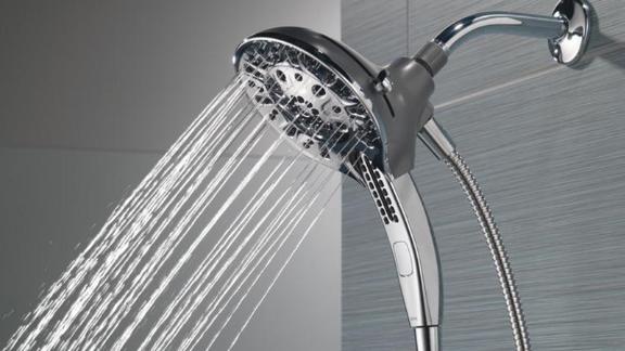Delta In2ition 2-in-1 5-Spray 6-Inch Dual Wall-Mount Fixed and Handheld Shower Head