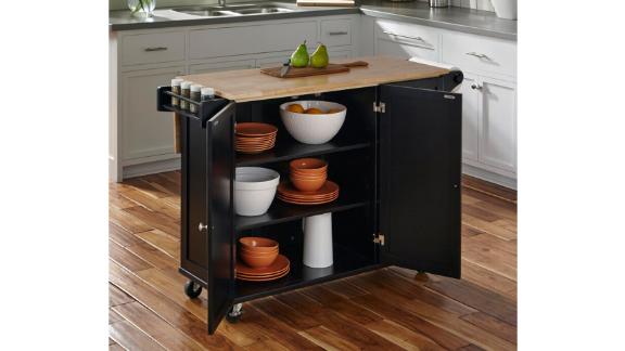 Andover Mills Kuhnhenn Kitchen Cart With Wood Top 