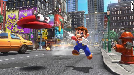 In &quot;Super Mario Odyssey,&quot; Mario explores various worlds and can use his hat to transform into enemies.