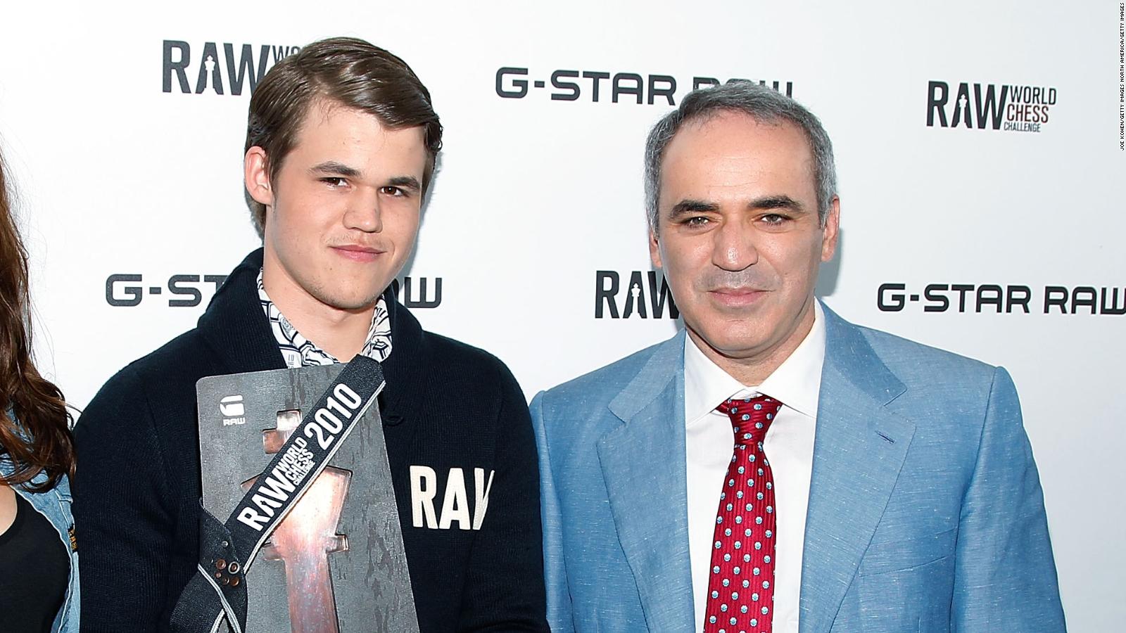 carlsen and kasparov chess