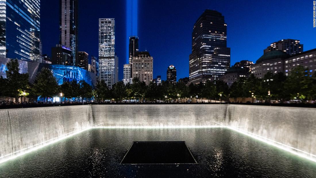 9 11 Memorial At Night